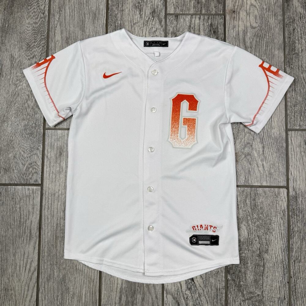 Nike San Francisco Giants White Baseball Jersey Size Youth M (10/12)